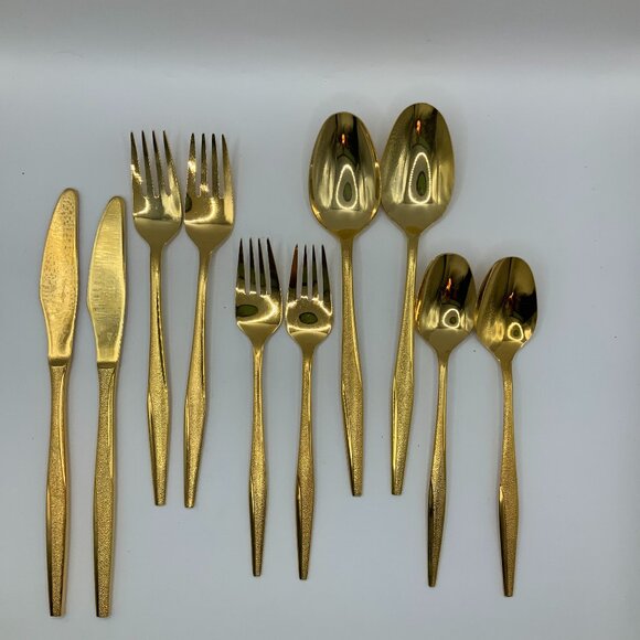 Florentine Vintage Gold Electroplate Silverware Flatware - Picture 1 of 6